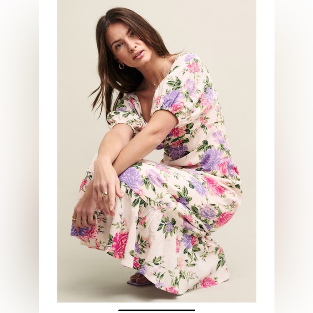 NOBODY’s CHILD Floral Print Maxi Dress NWT’s sz 6 - Picture 1 of 13